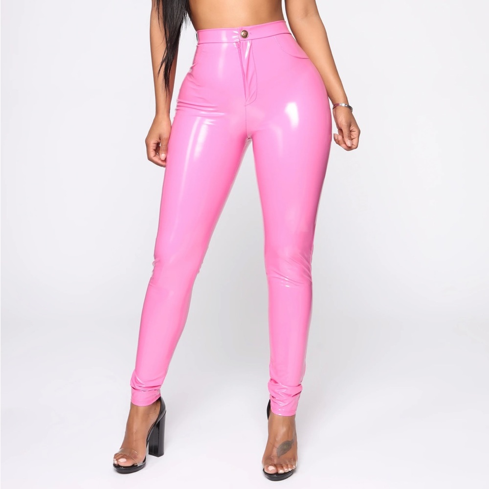 NWT Pinky Late Night Texts Vinyl Pants